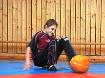 Artur beim Krebsfußball
